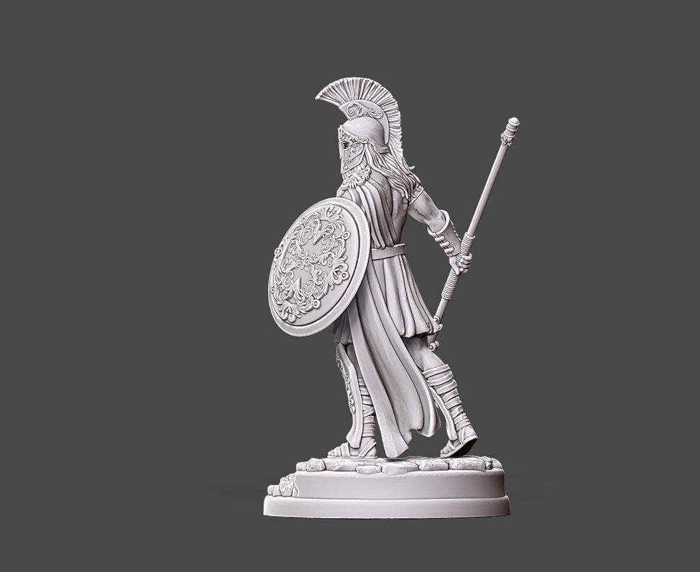 Greek God - Zeus - 35mm Scale 3D print model_3