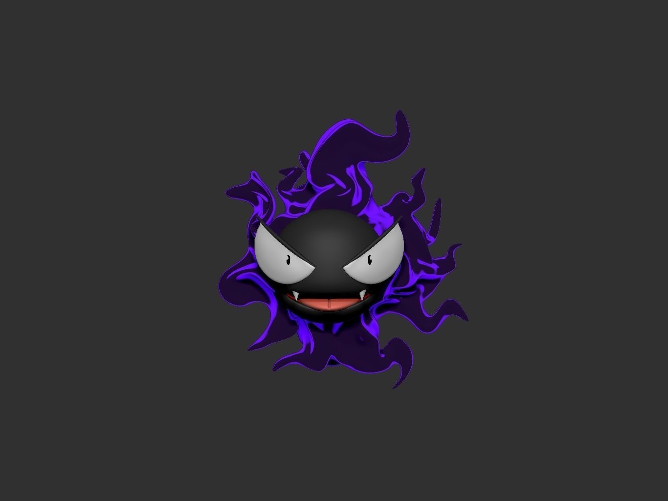 pokemon gastly 3D print model_1