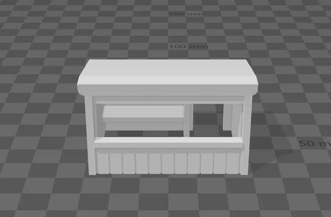 lumber shop for camping scale h0 1-87 3D print model_0