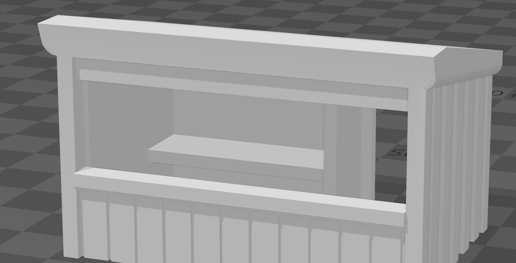 lumber shop for camping scale h0 1-87 3D print model_1