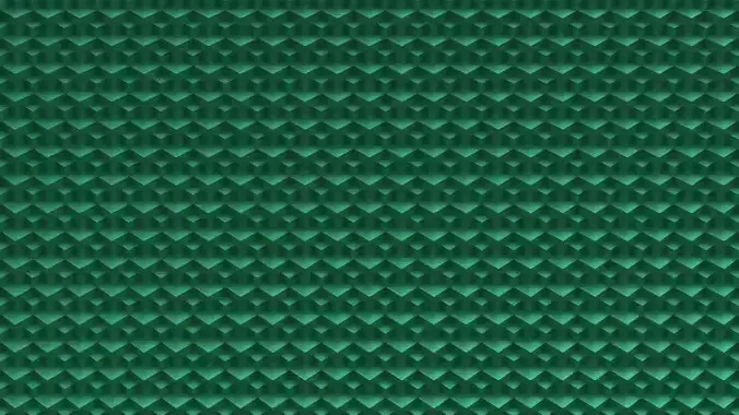 Cubeception emerald diamond pattern background
