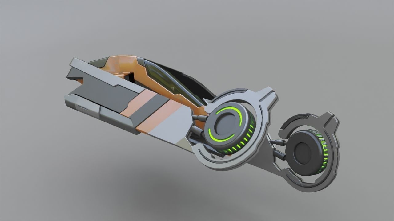 sci-fi vehicle 3D model_6