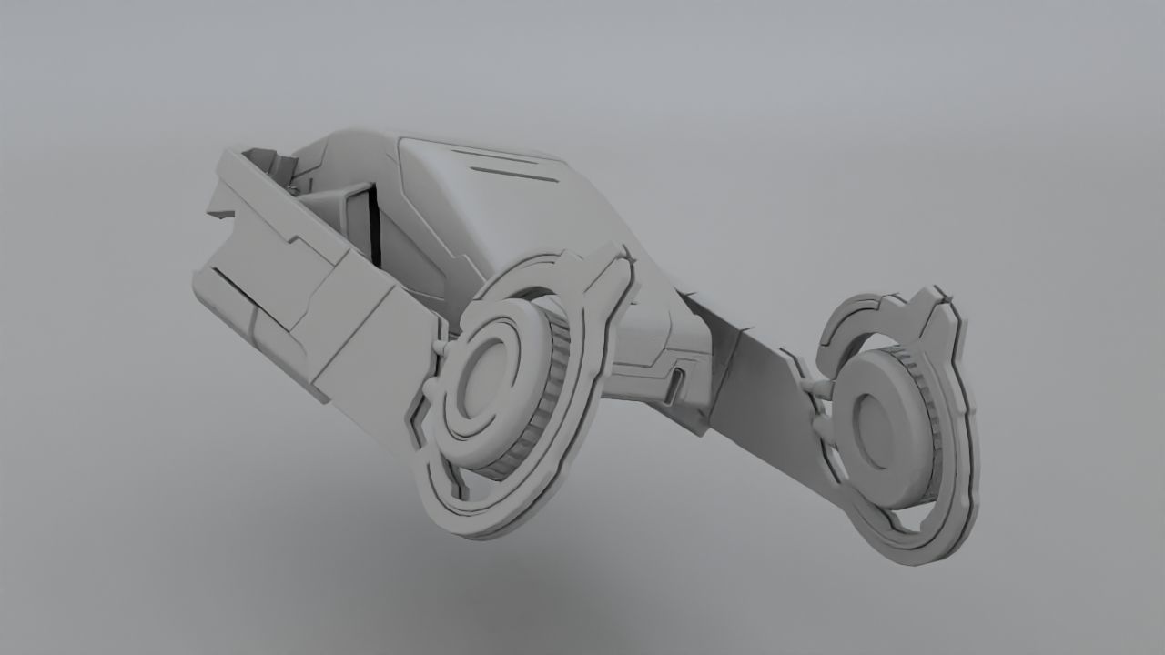 sci-fi vehicle 3D model_7