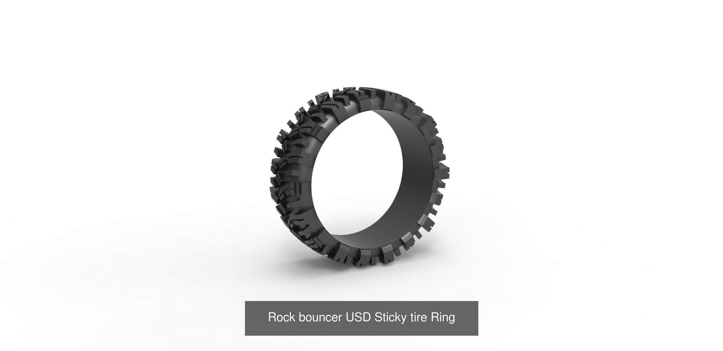 Tires stylized rings 3D Model Collection_4