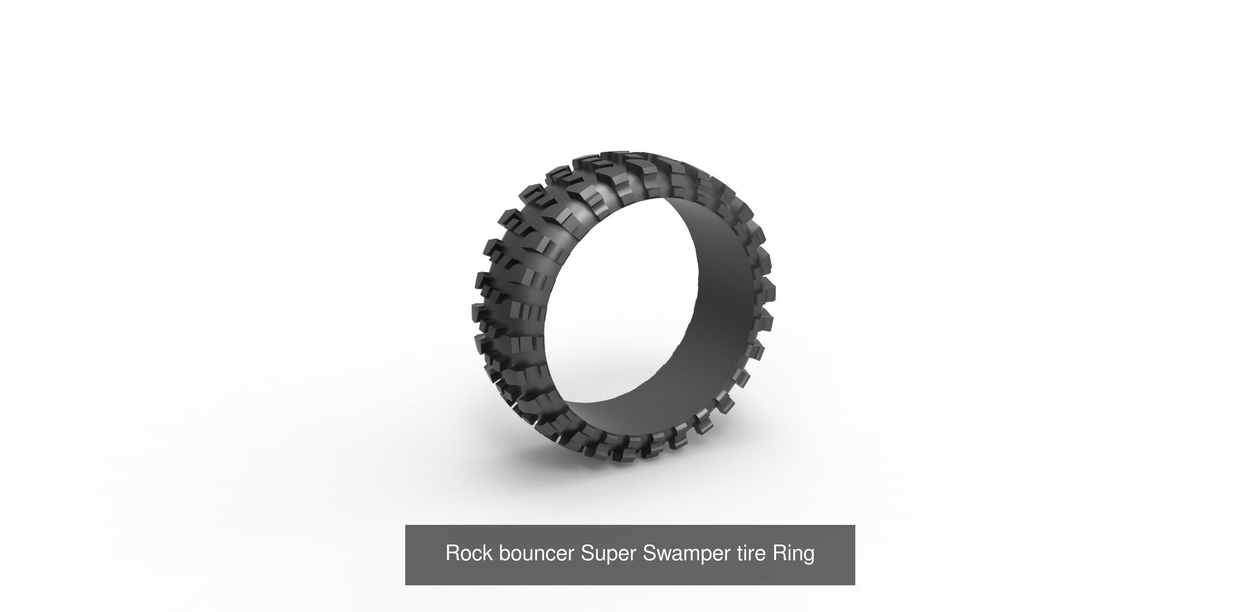 Tires stylized rings 3D Model Collection_1