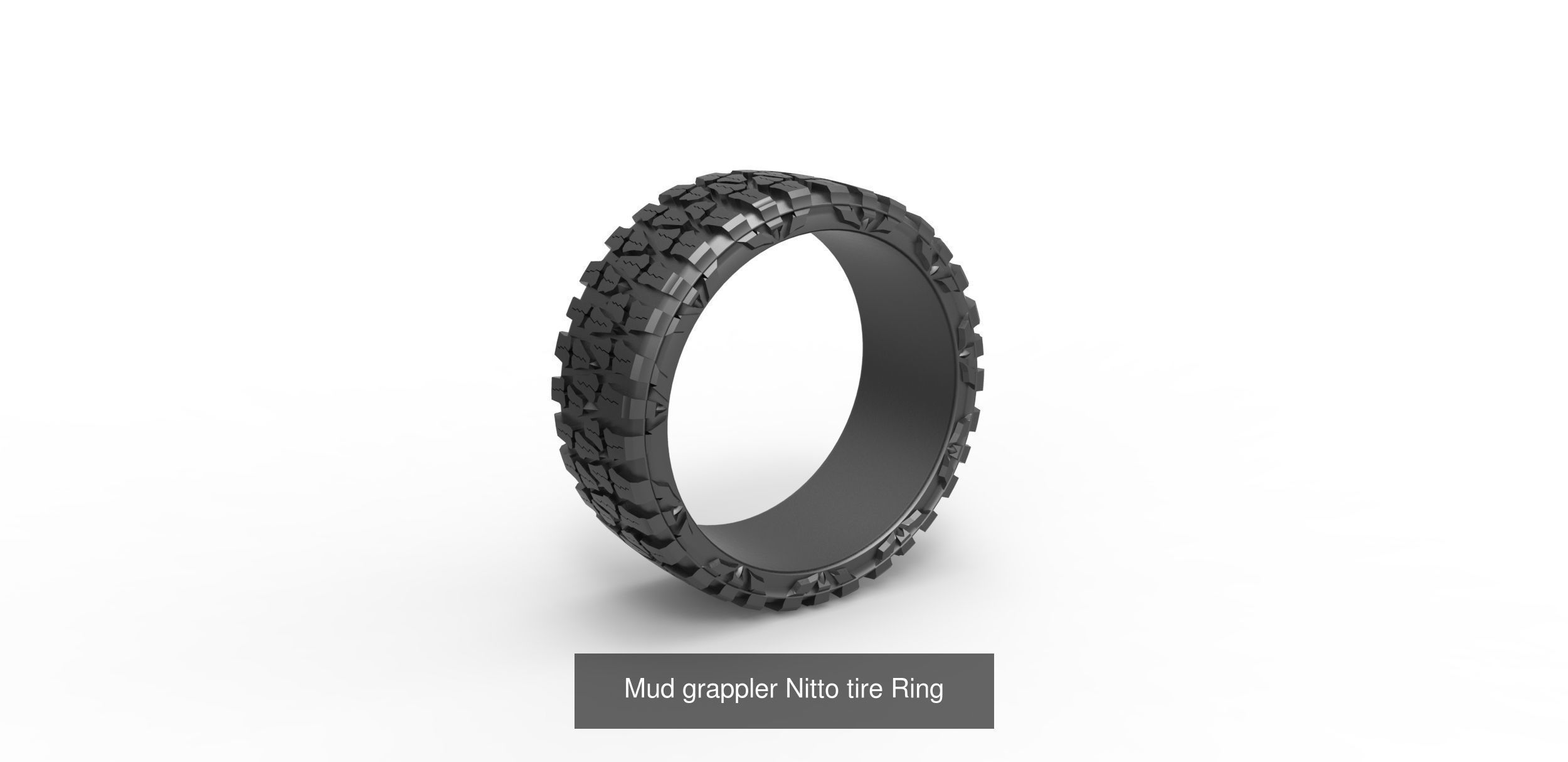 Tires stylized rings 3D Model Collection_3
