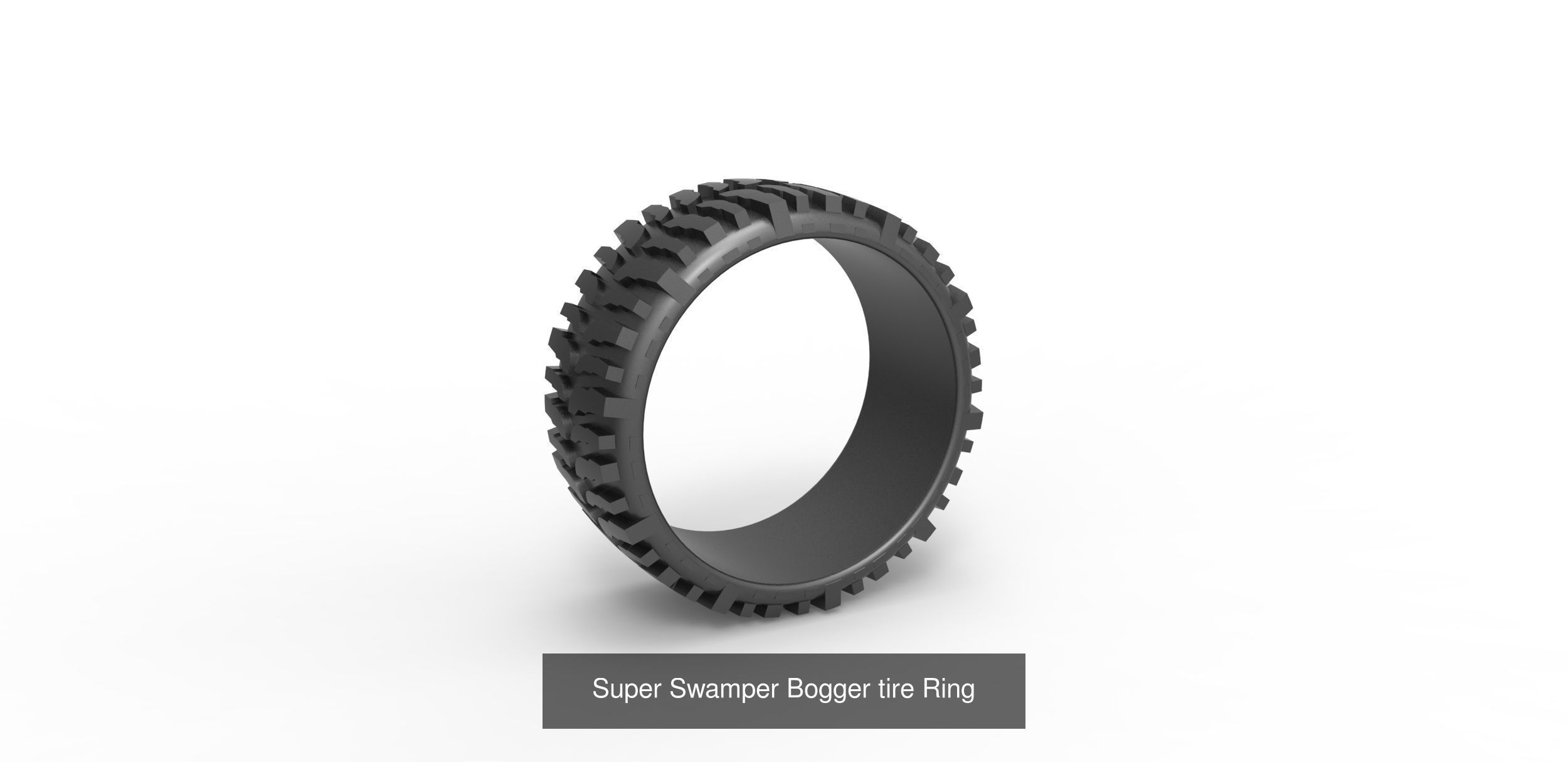 Tires stylized rings 3D Model Collection_6