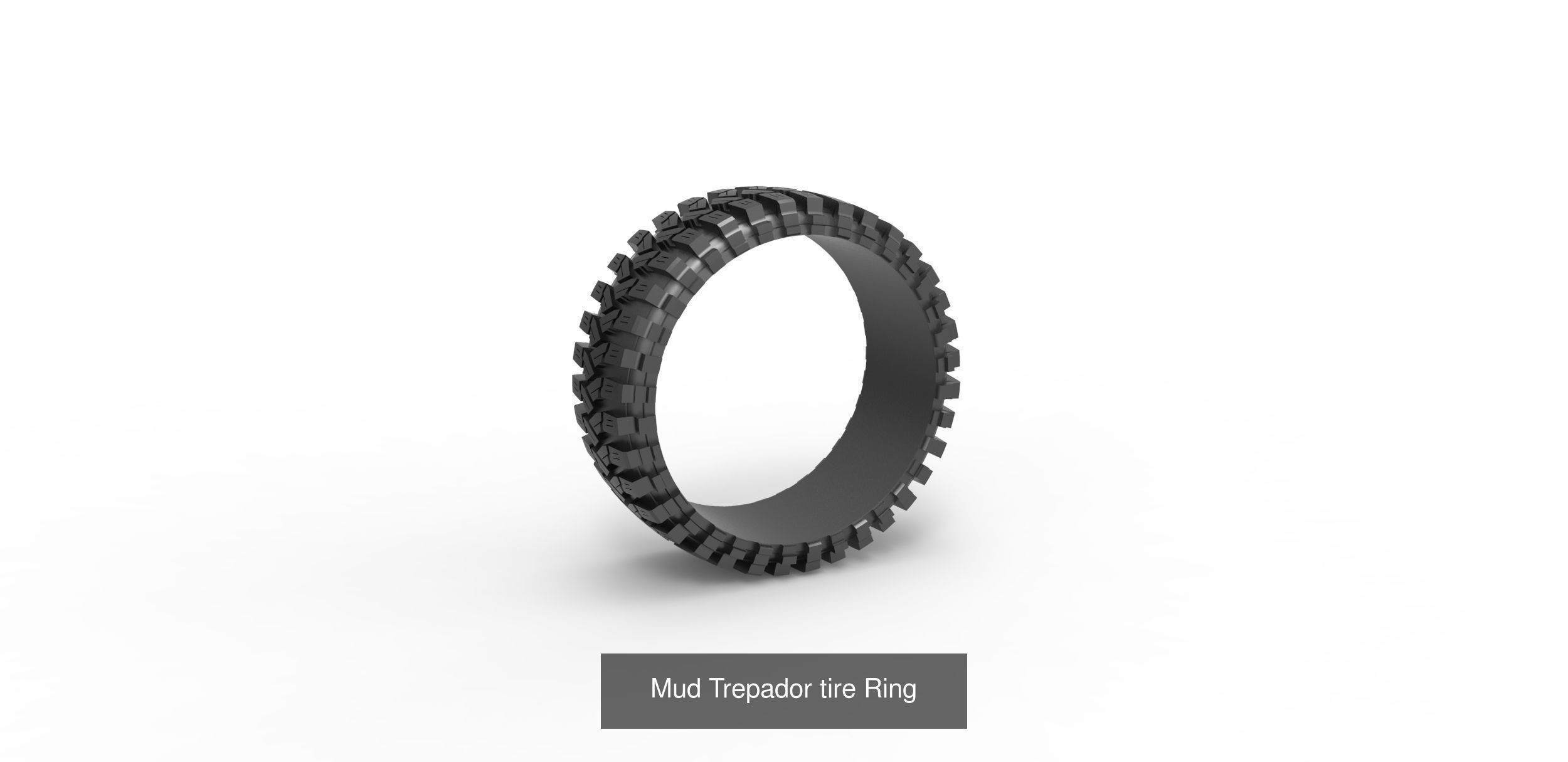 Tires stylized rings 3D Model Collection_5
