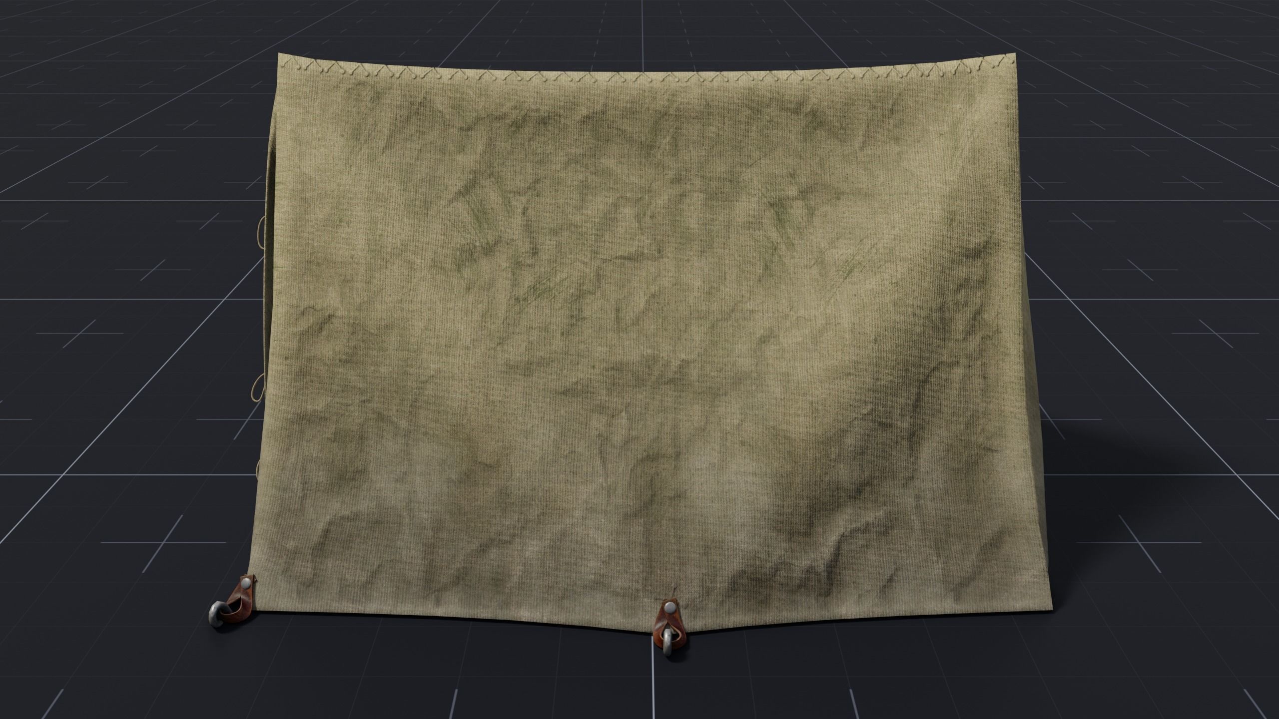 Camping Tent Low-poly 3D model_7