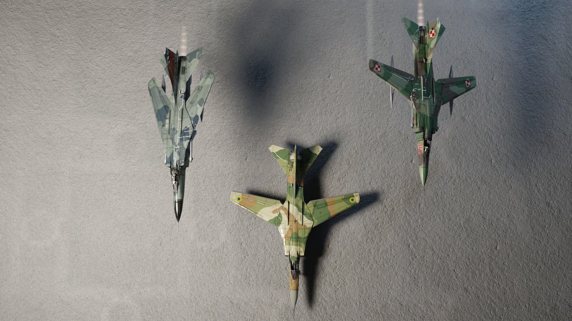 MIG-23 Flogger jet fighter Low-poly 3D model_6