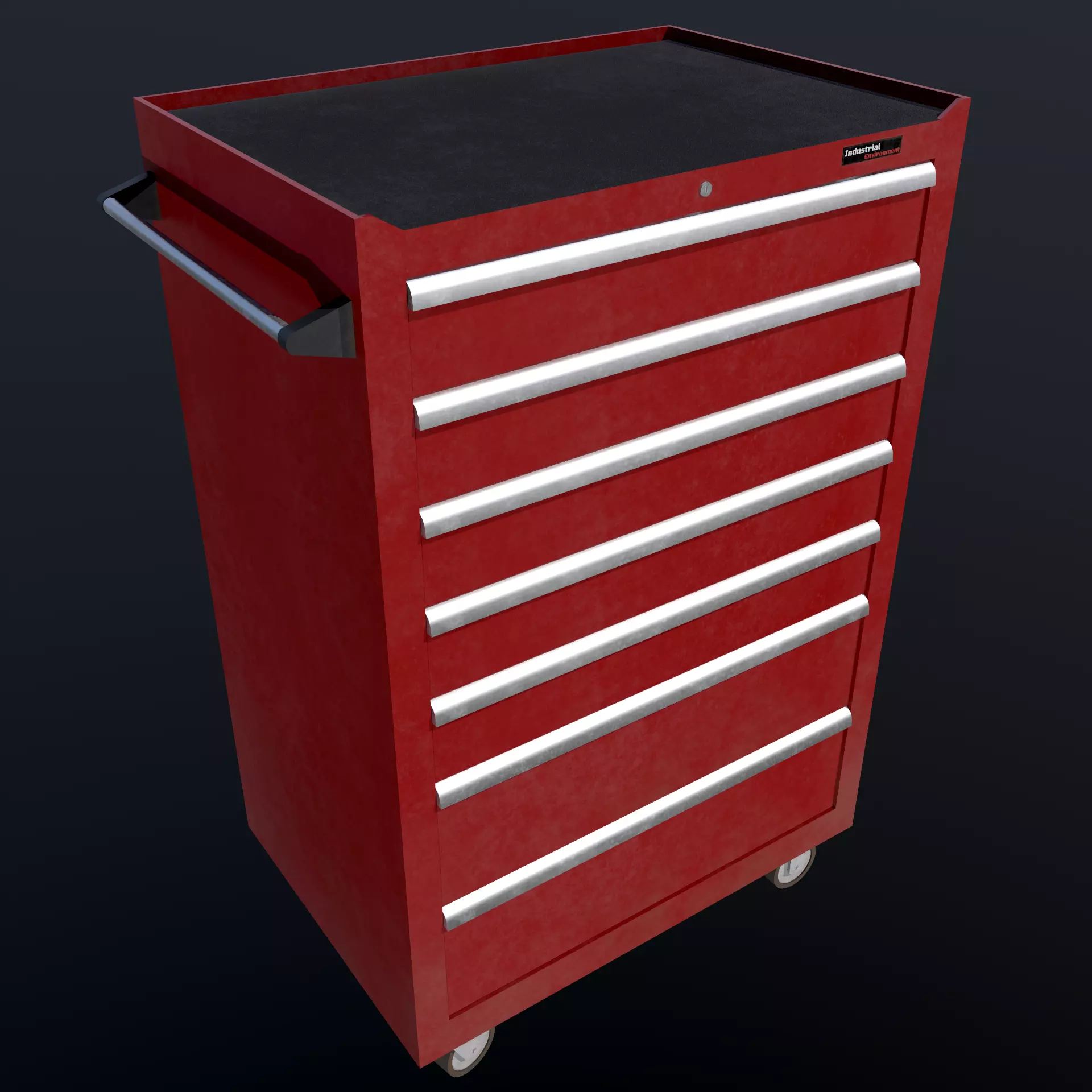 Tool cabinet Low-poly 3D model