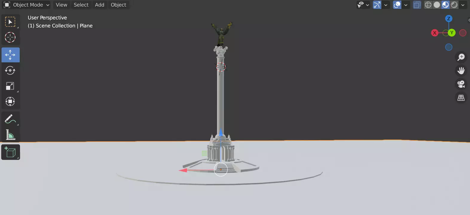 kyiv independence square ukraine 3D model_0