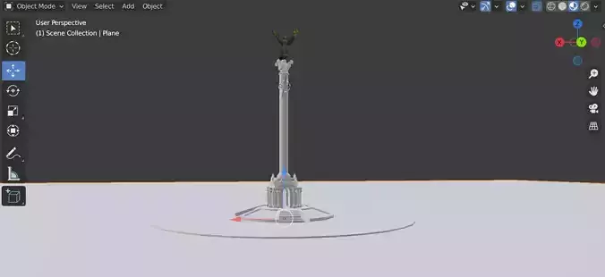 kyiv independence square ukraine 3D model