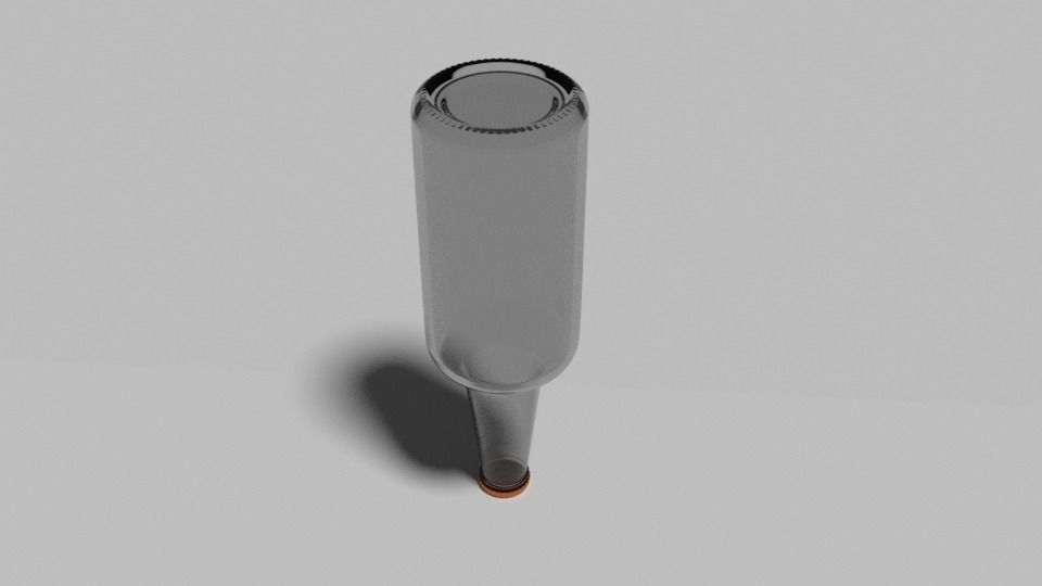 Glass bottle Free 3D model_1