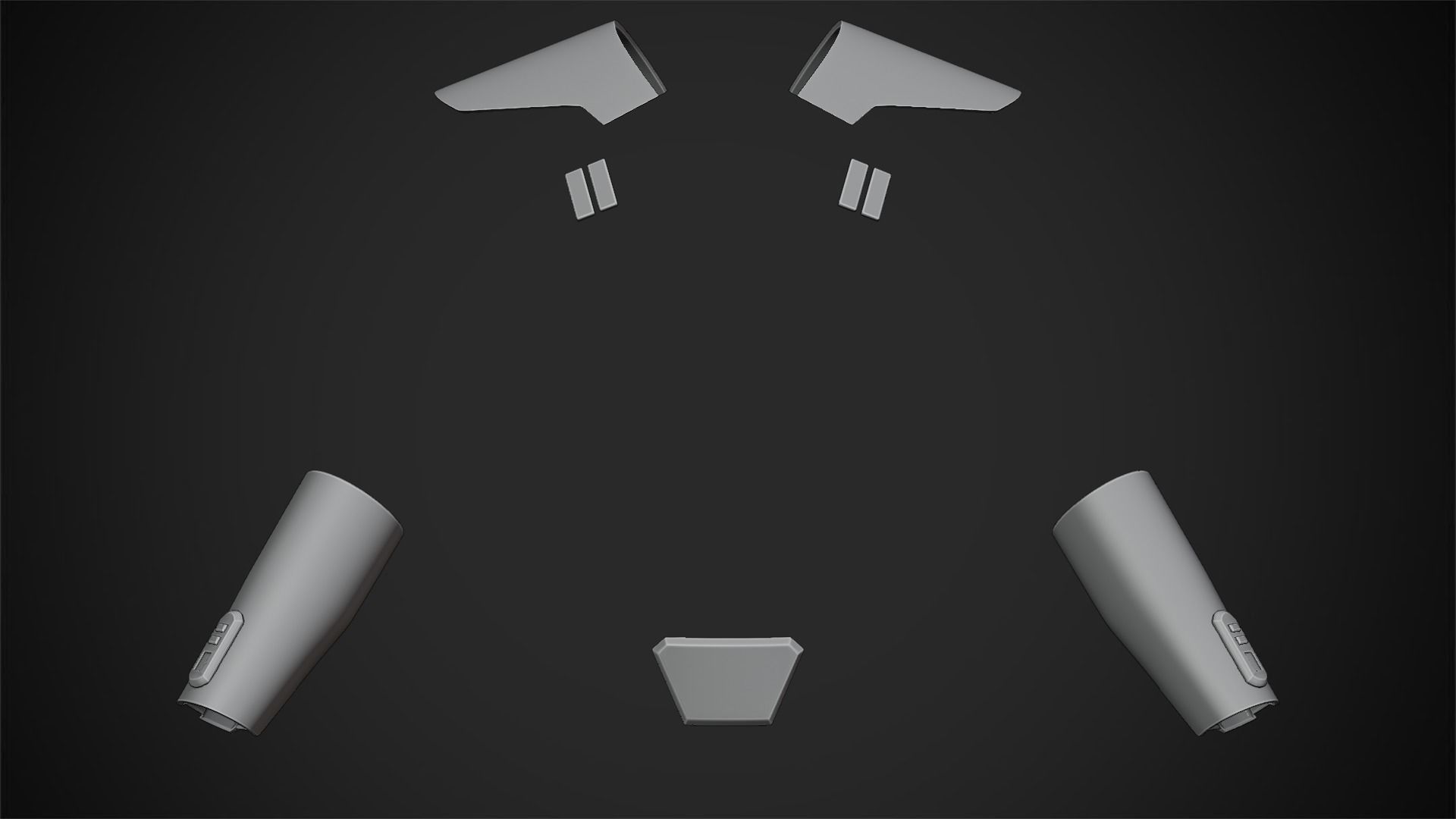 Second Sister Armor for Cosplay 3D print model_10