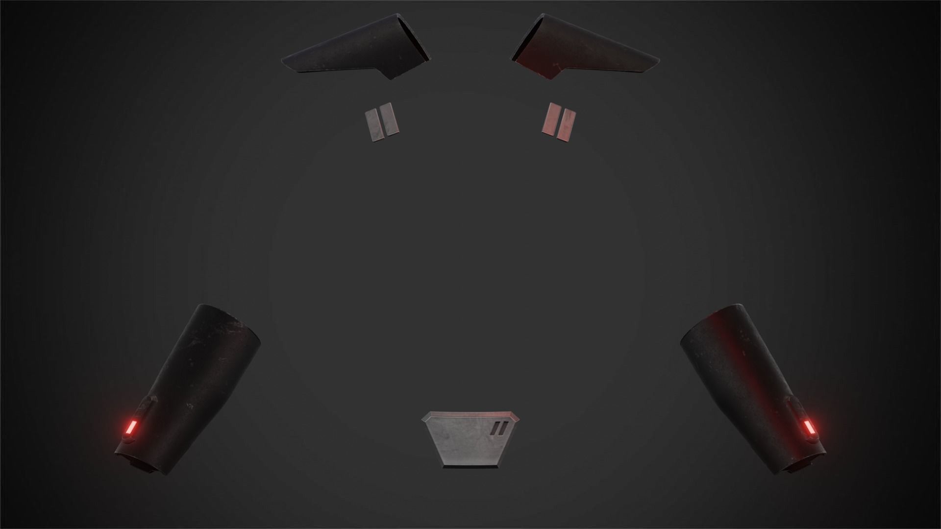 Second Sister Armor for Cosplay 3D print model_3