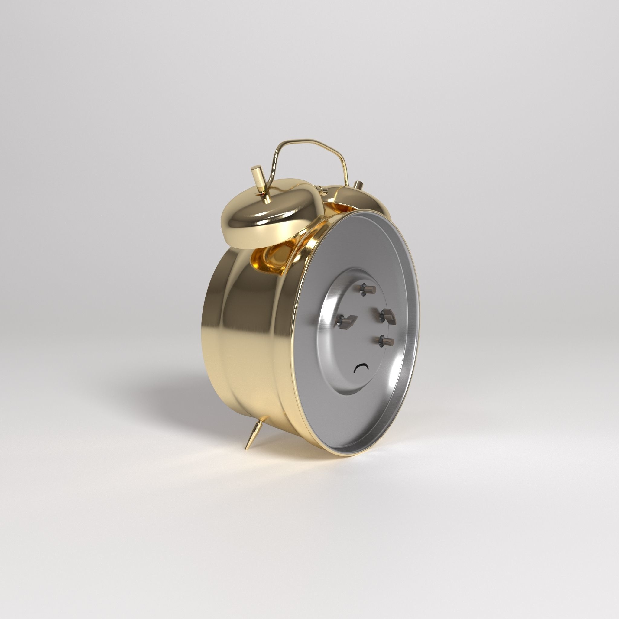 Golden alarm Free 3D model_1