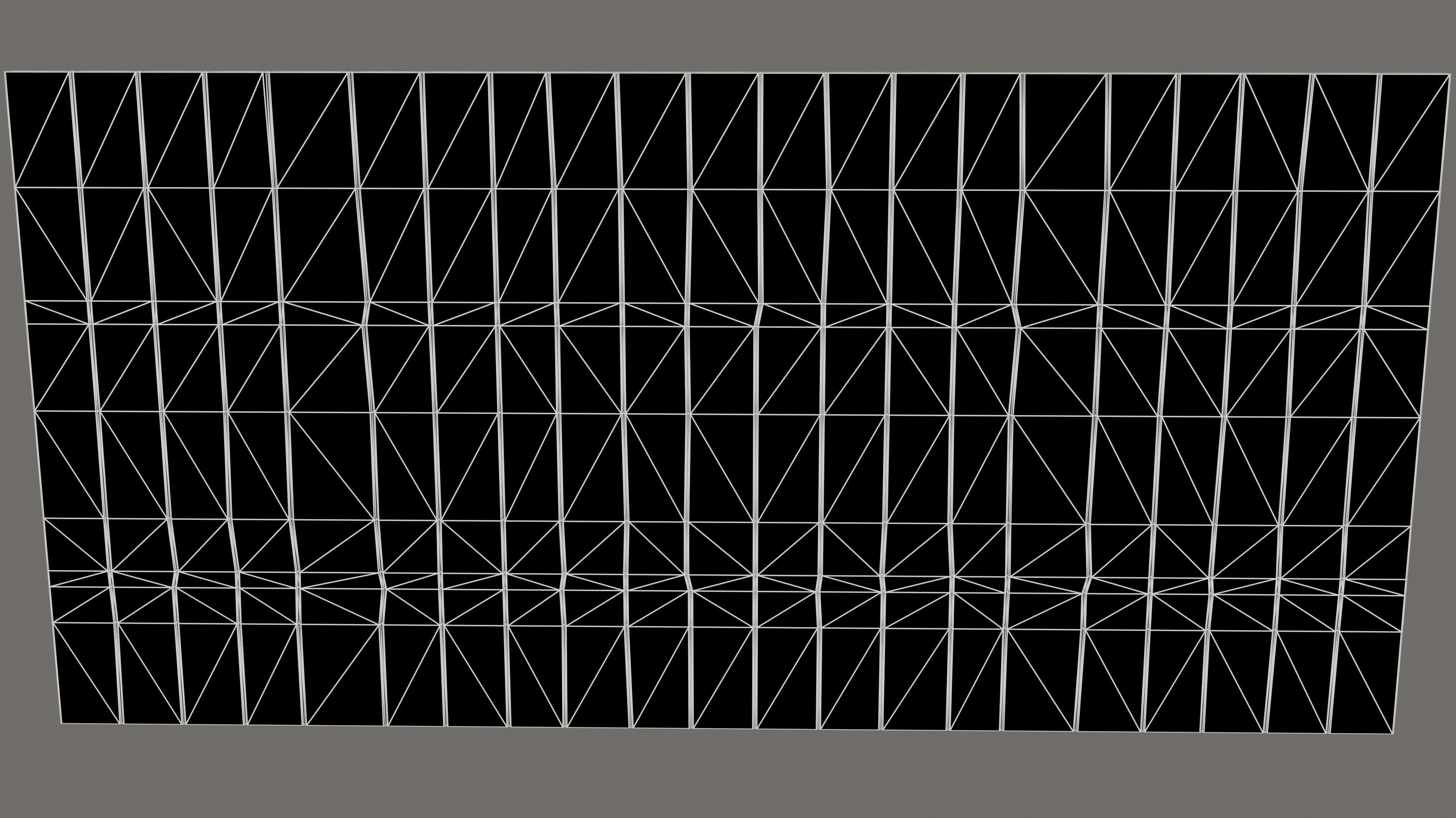 Wooden wall - NOT MODULAR - NO TILING Low-poly 3D model_4