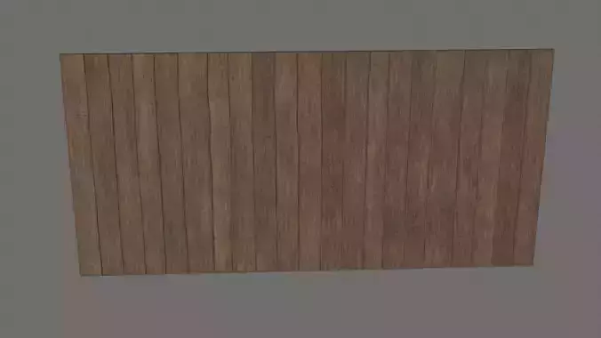 Wooden wall - NOT MODULAR - NO TILING