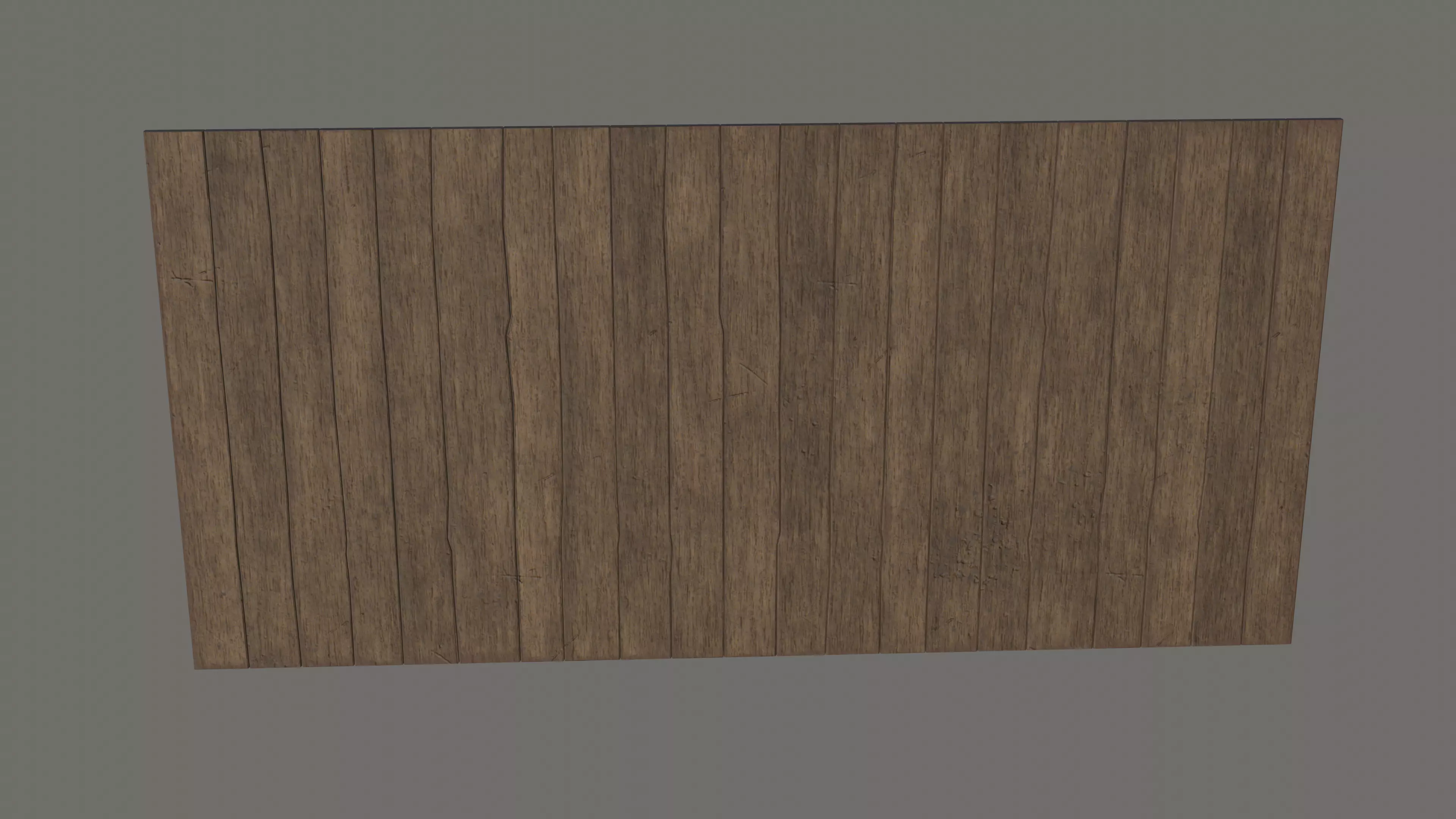 Wooden wall - NOT MODULAR - NO TILING Low-poly 3D model_0