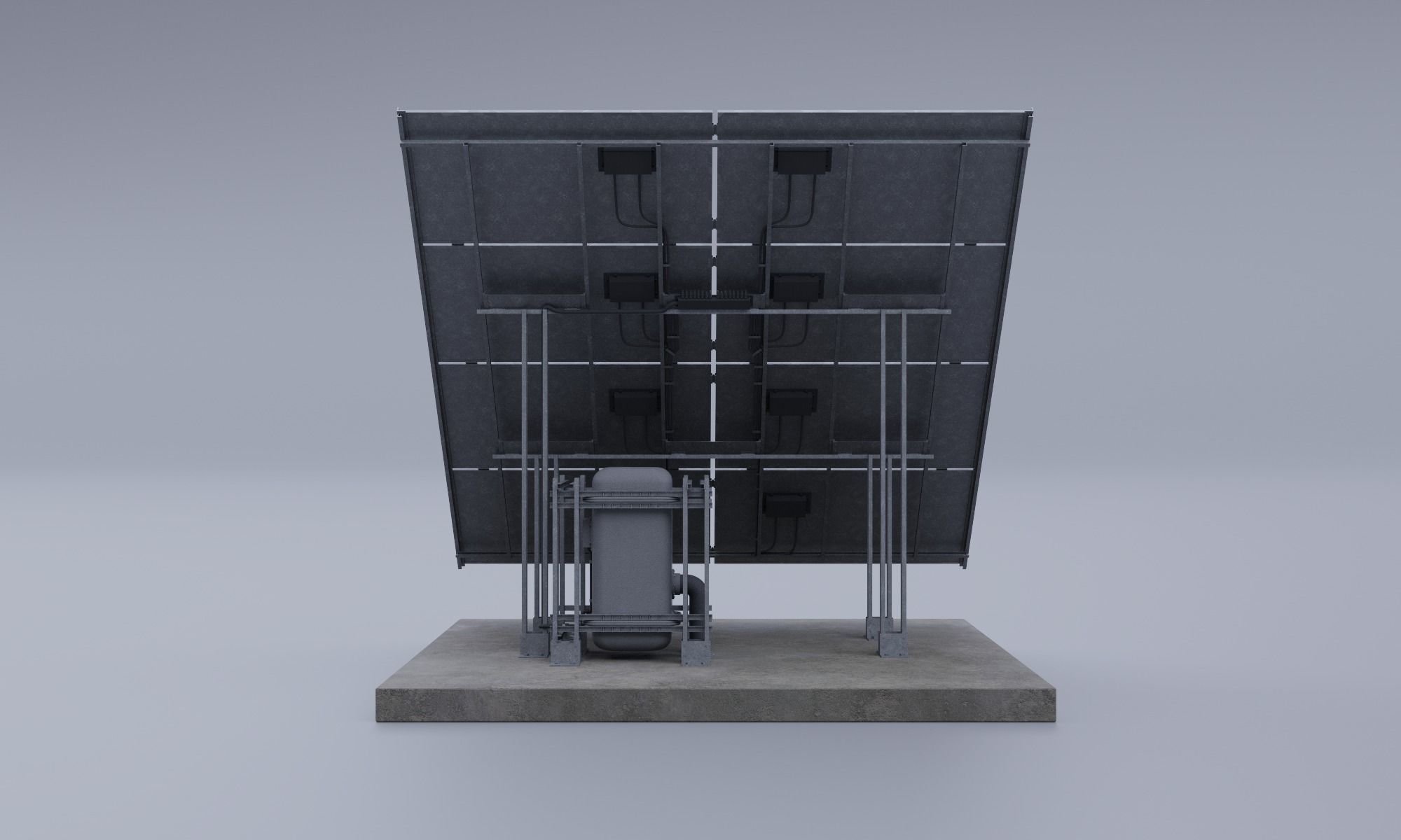 Large Solar Panel 3D model_3