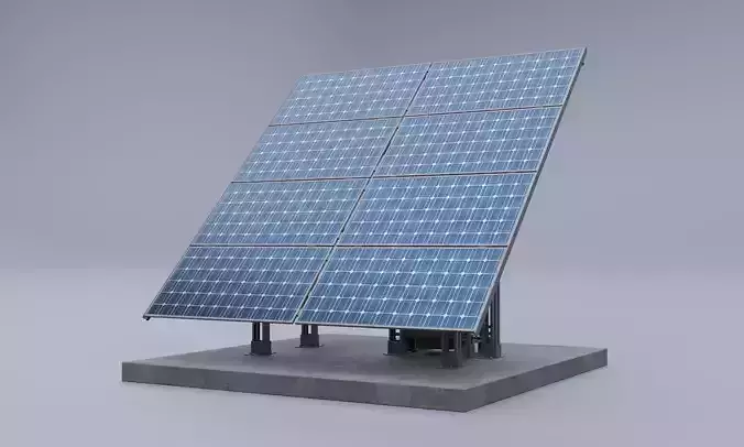 Large Solar Panel 3D model