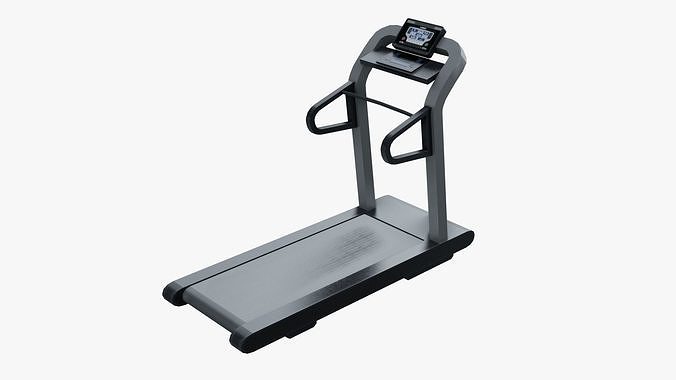 Running Machine - Treadmill Low-poly 3D model