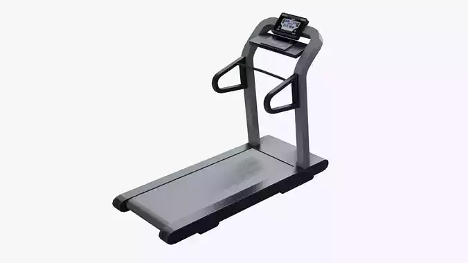 Running Machine - Treadmill Low-poly 3D model