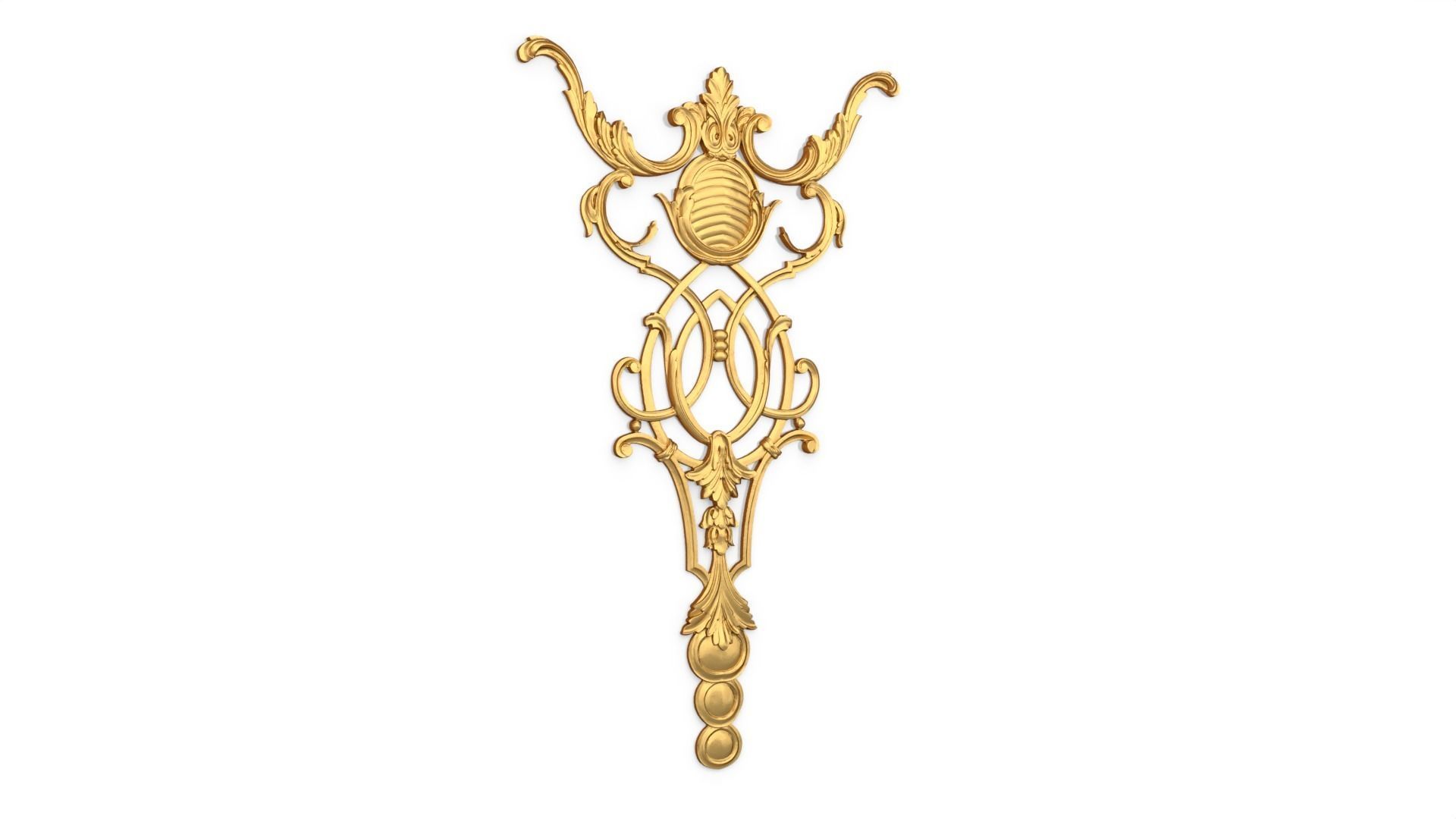 Classic decor ornament 123 3D model_1