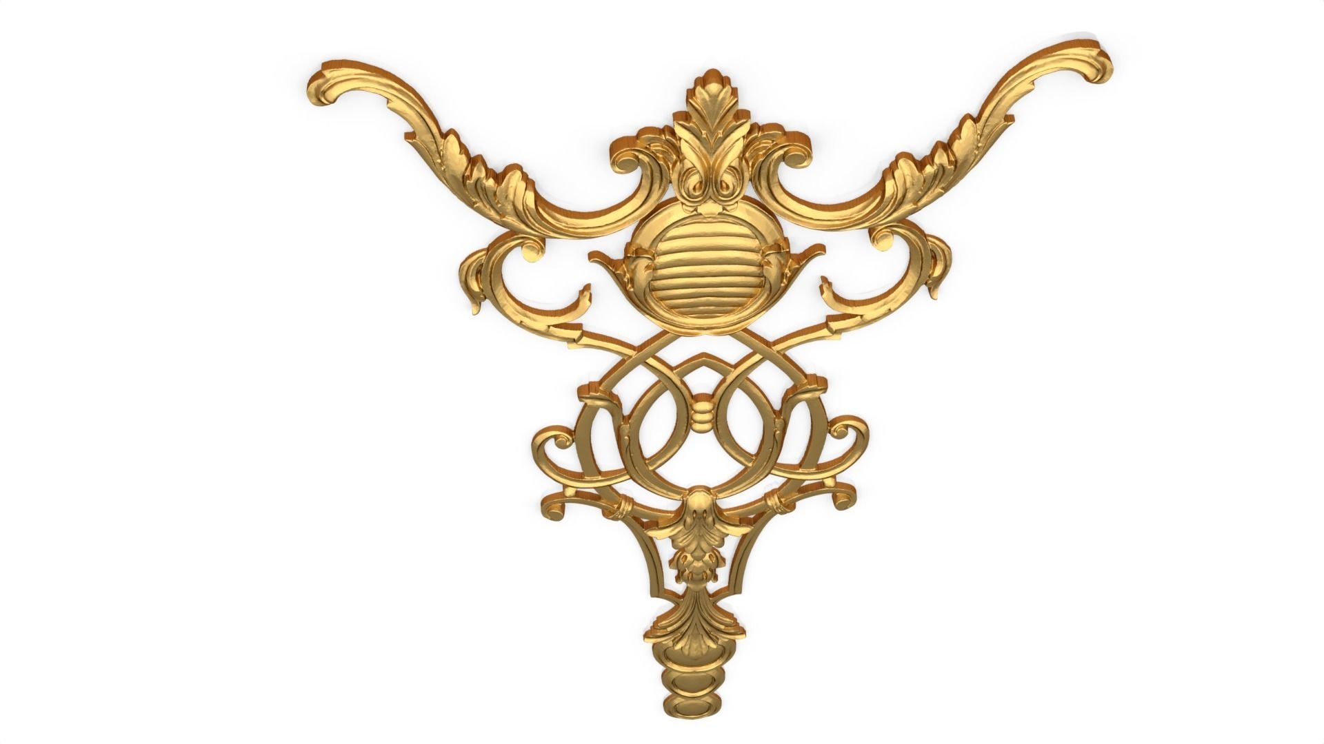 Classic decor ornament 123 3D model_4