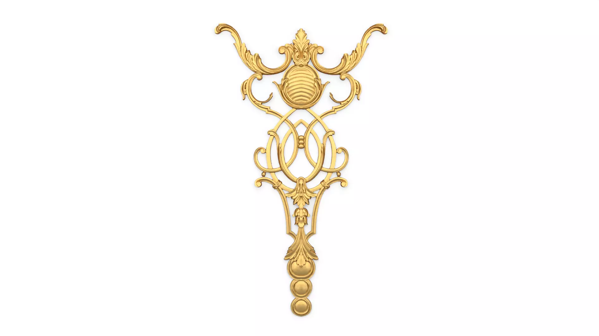 Classic decor ornament 123 3D model_0