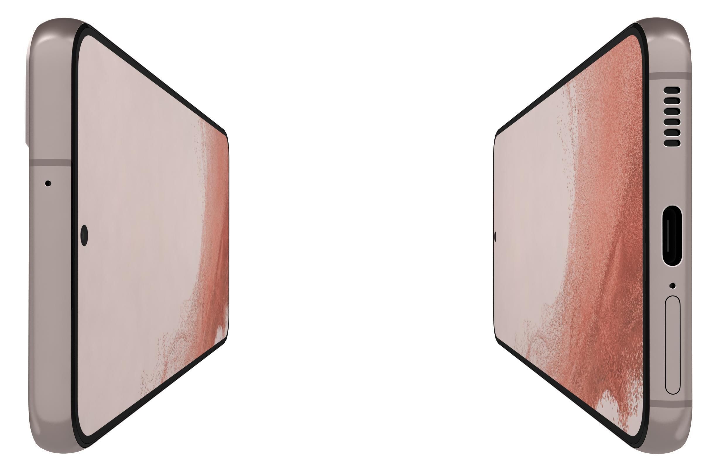 Samsung Galaxy S22 Pink Gold 3D model_9