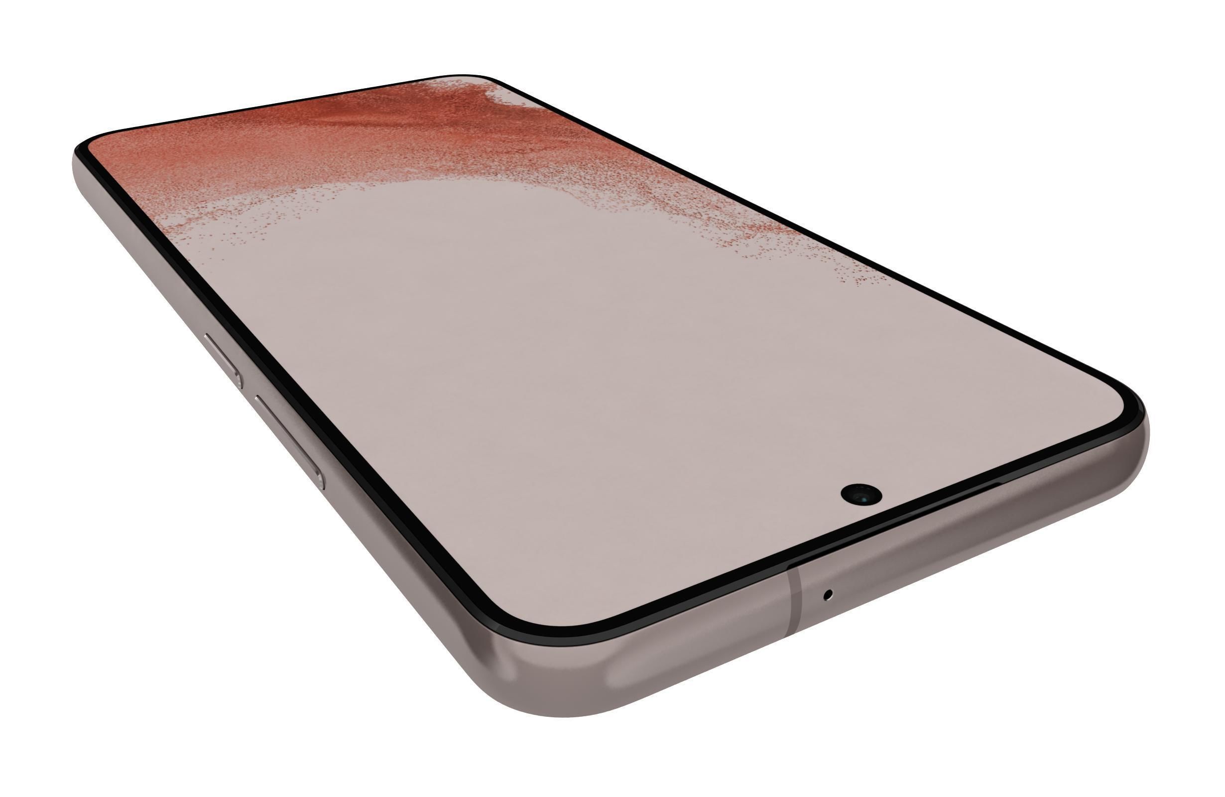 Samsung Galaxy S22 Pink Gold 3D model_13