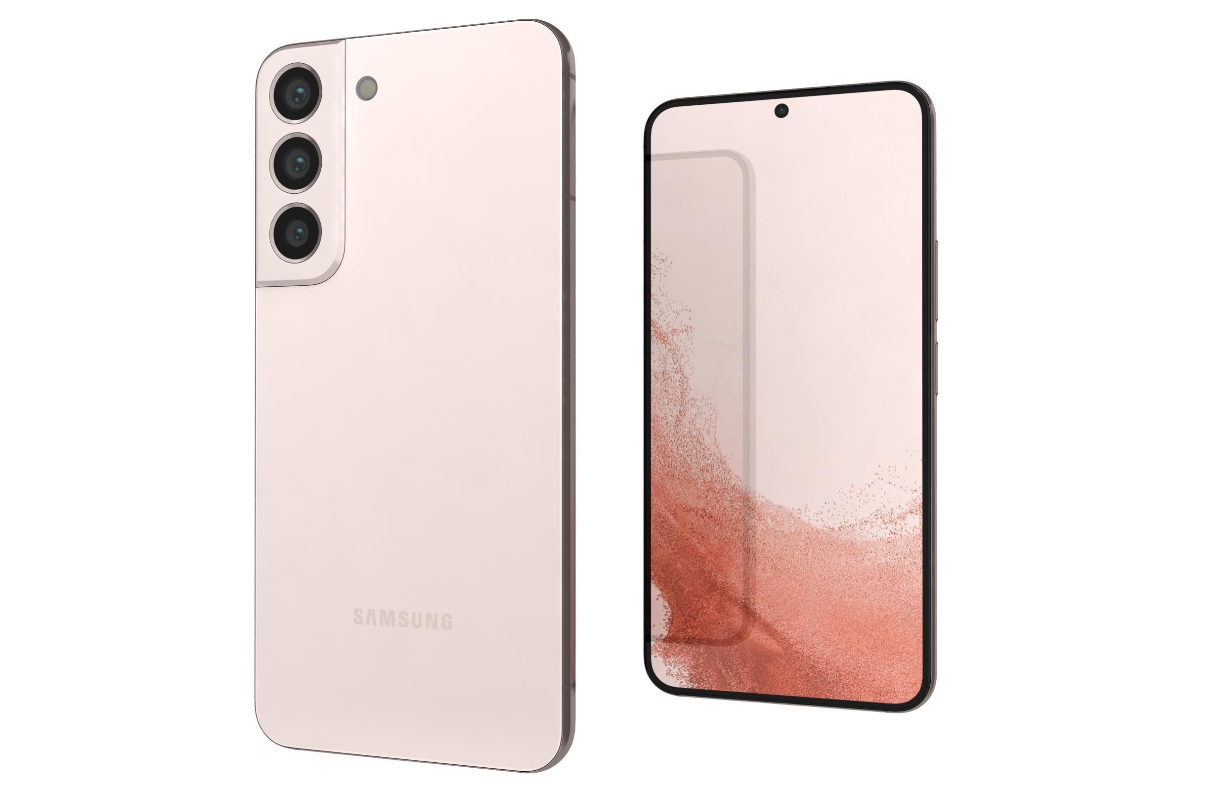 Samsung Galaxy S22 Pink Gold 3D model_6