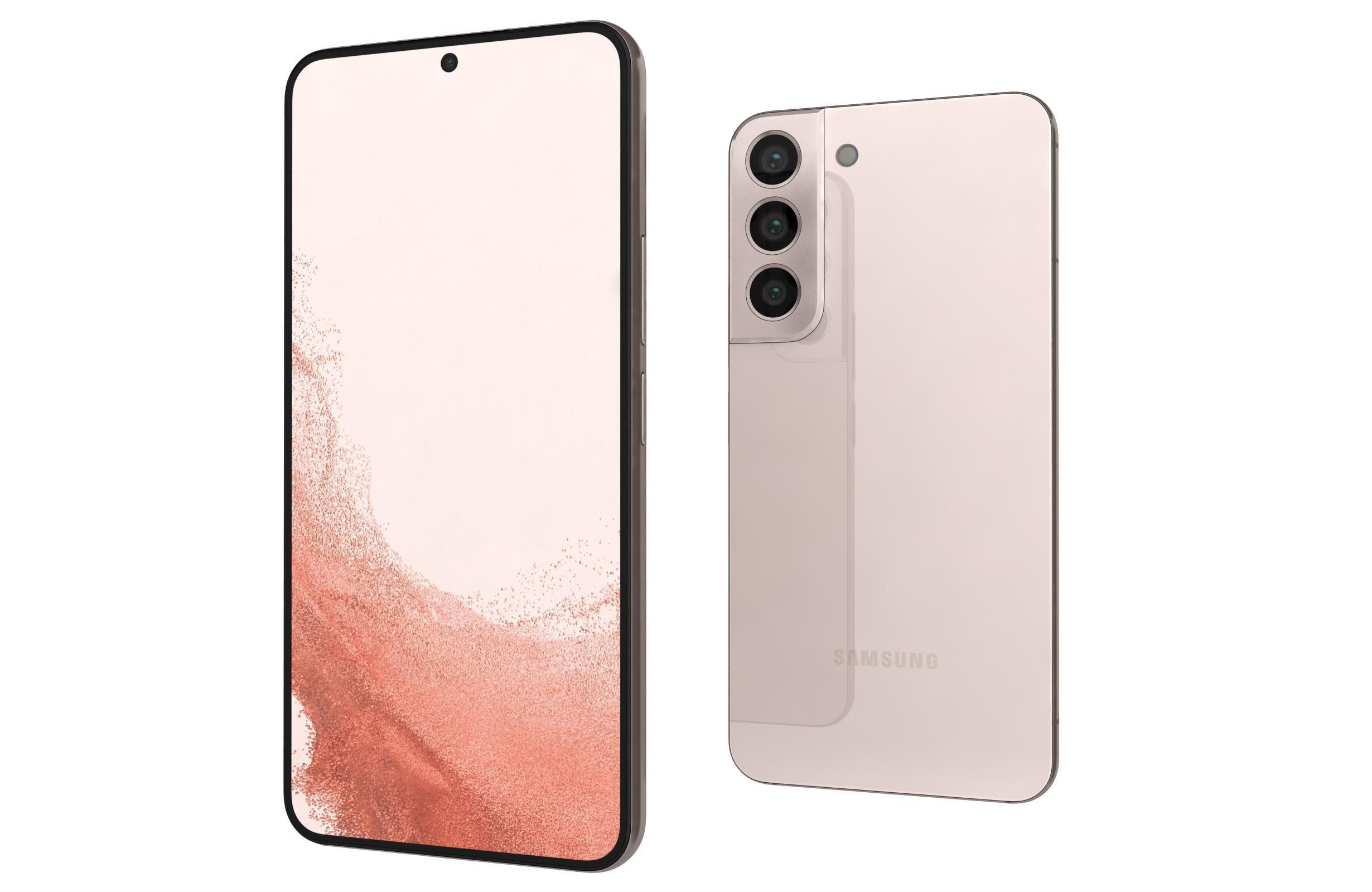 Samsung Galaxy S22 Pink Gold 3D model_7