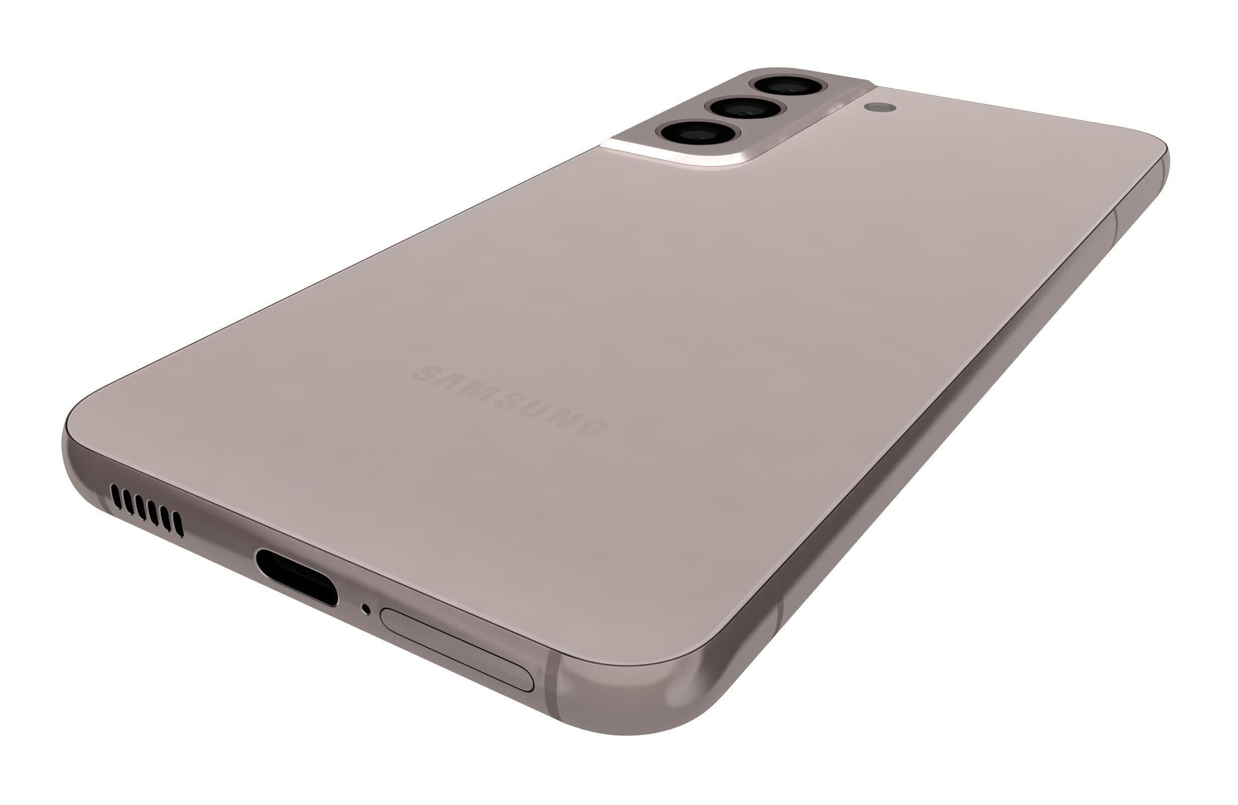 Samsung Galaxy S22 Pink Gold 3D model_14