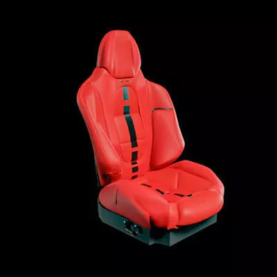 Car seat Free 3D model_0