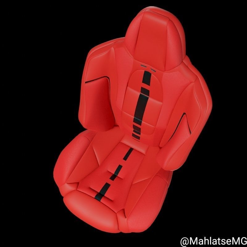 Car seat Free 3D model_4