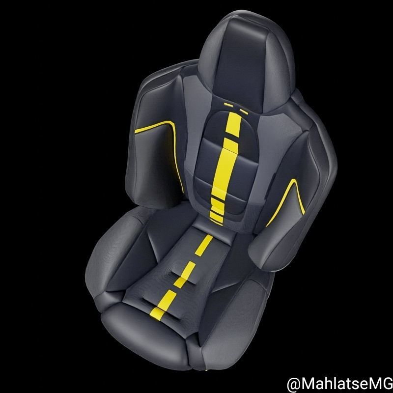 Car seat Free 3D model_5