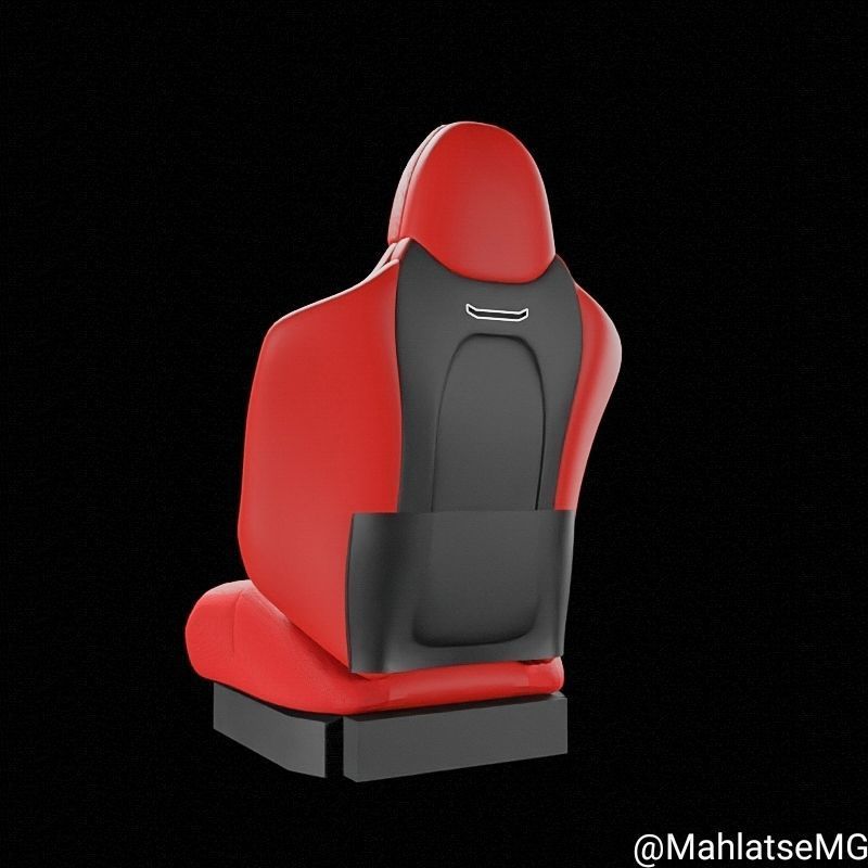 Car seat Free 3D model_2