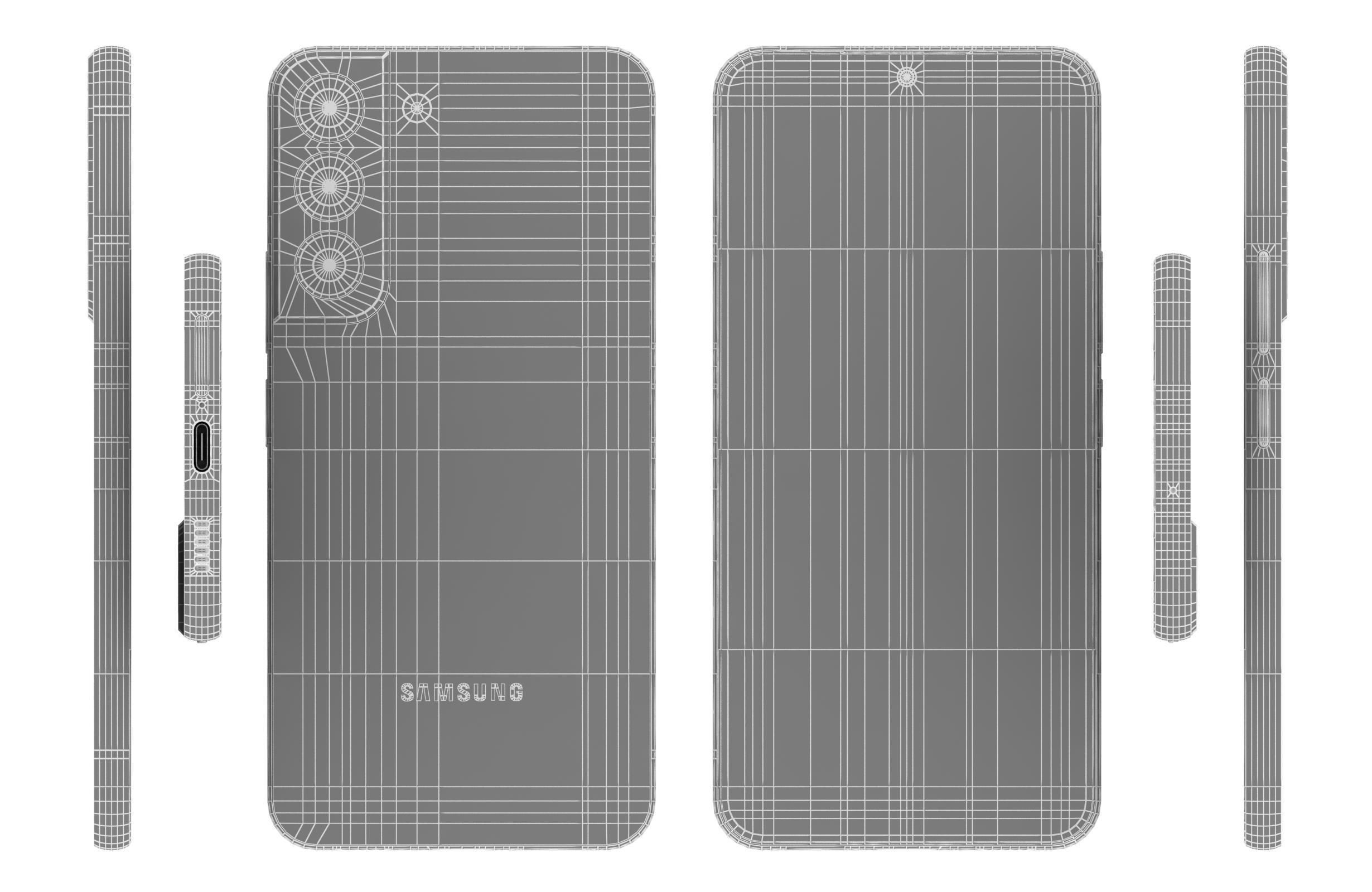 Samsung Galaxy S22 Violet 3D model_16