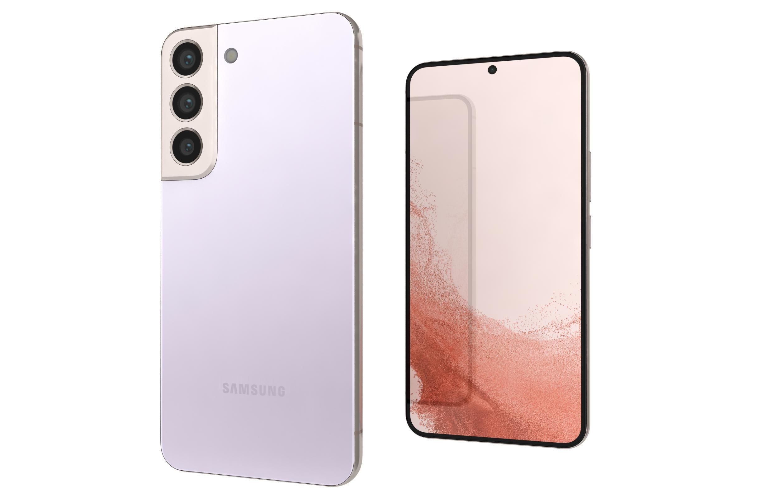 Samsung Galaxy S22 Violet 3D model_7