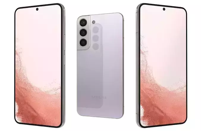 Samsung Galaxy S22 Violet 3D model Samsung Galaxy S22 Violet 3D model