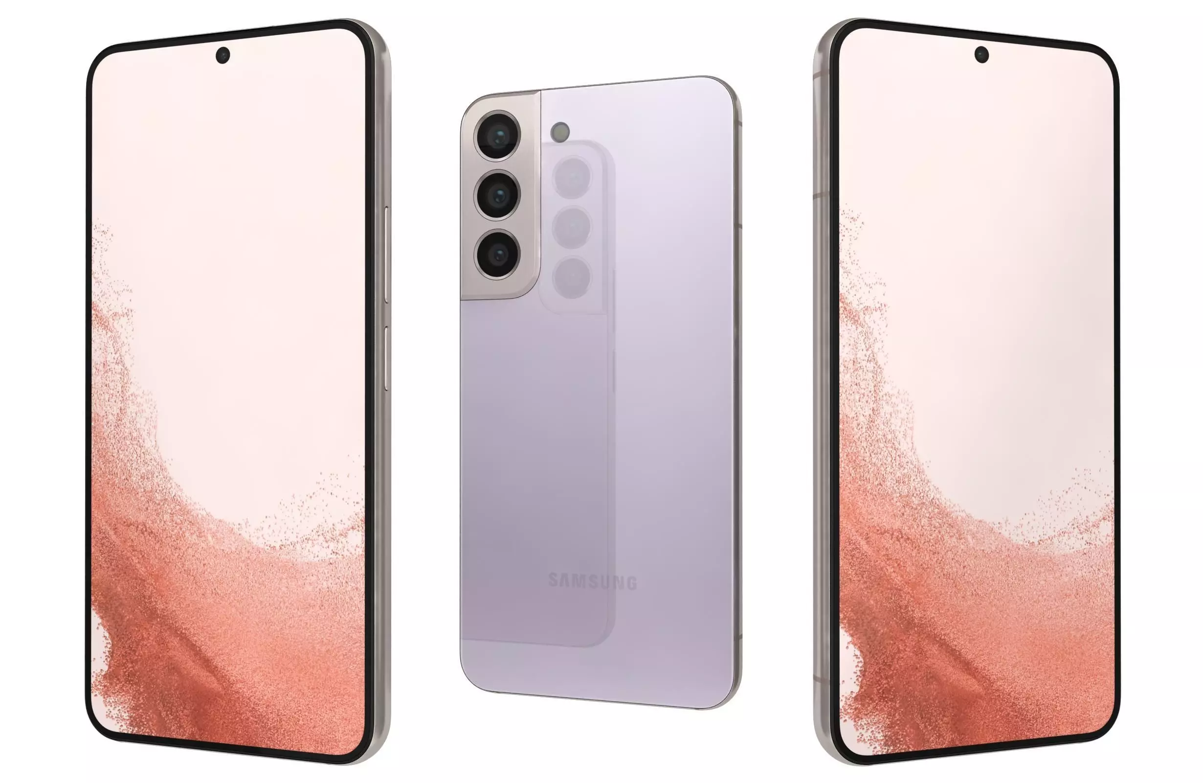 Samsung Galaxy S22 Violet 3D model_0