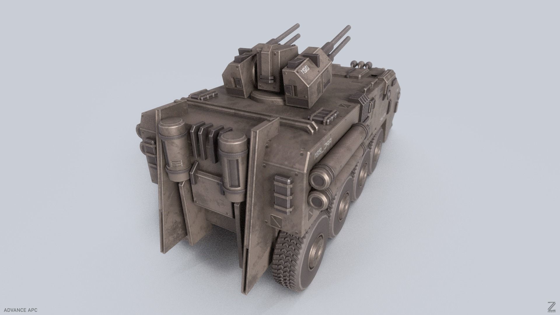 Advance APC Low-poly 3D model_8