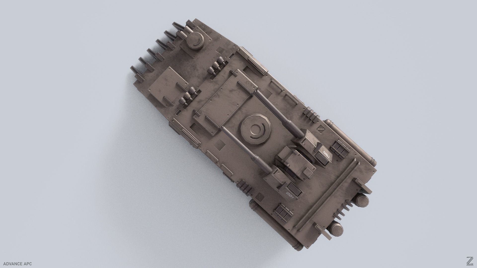 Advance APC Low-poly 3D model_6