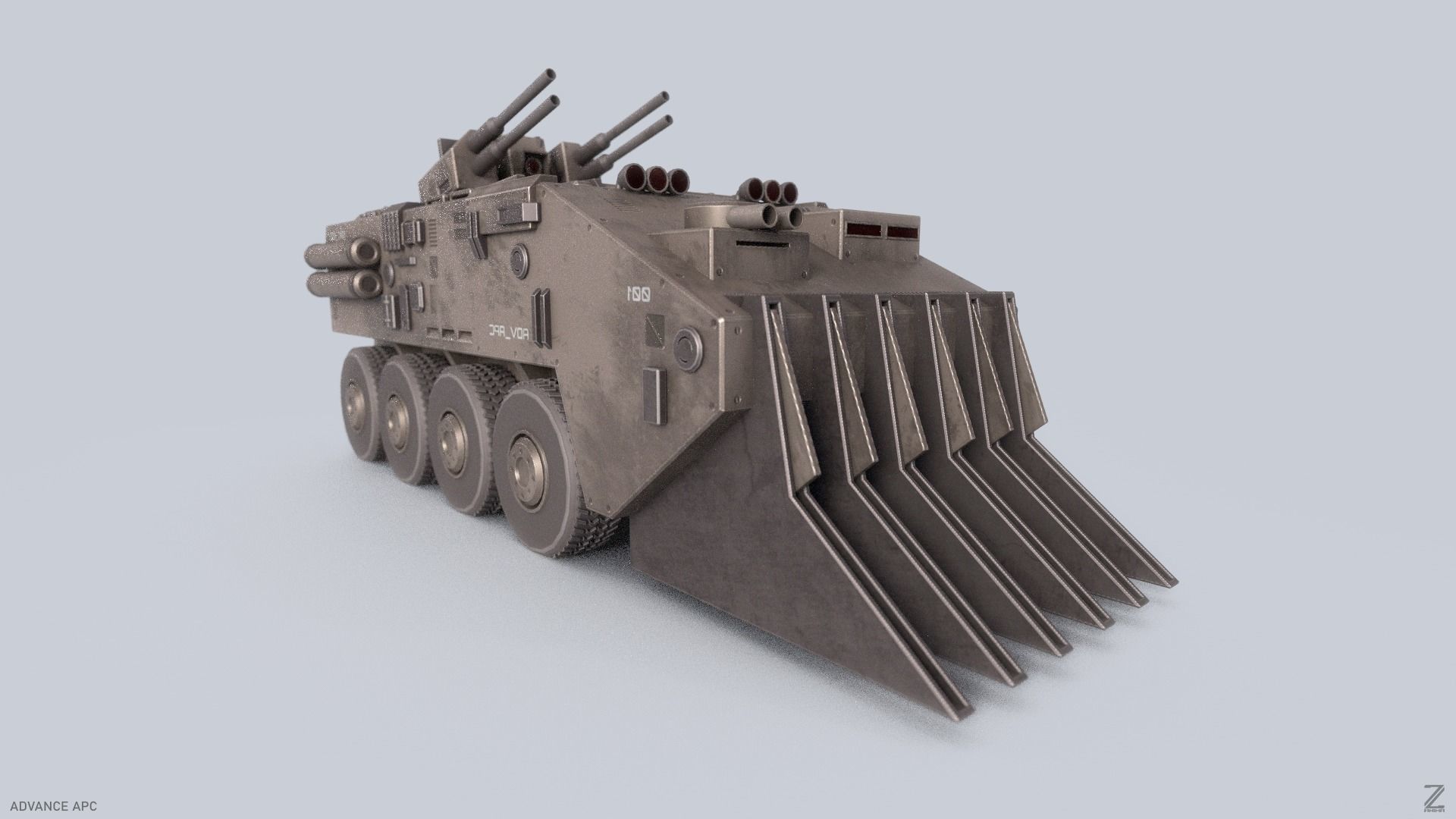 Advance APC Low-poly 3D model_7