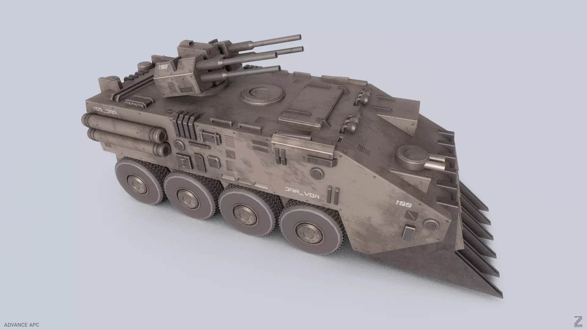 Advance APC Low-poly 3D model_0