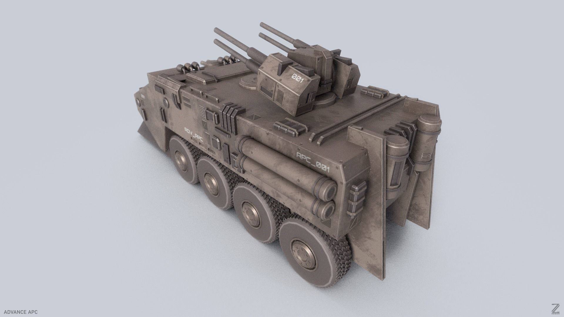 Advance APC Low-poly 3D model_5