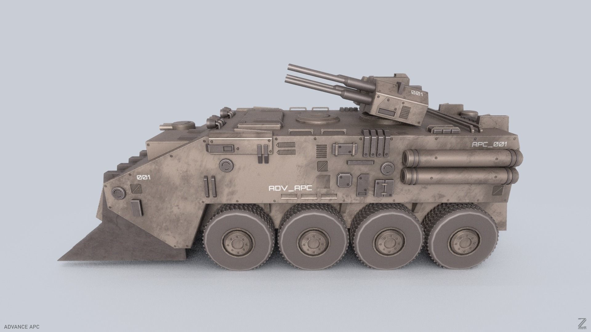 Advance APC Low-poly 3D model_2